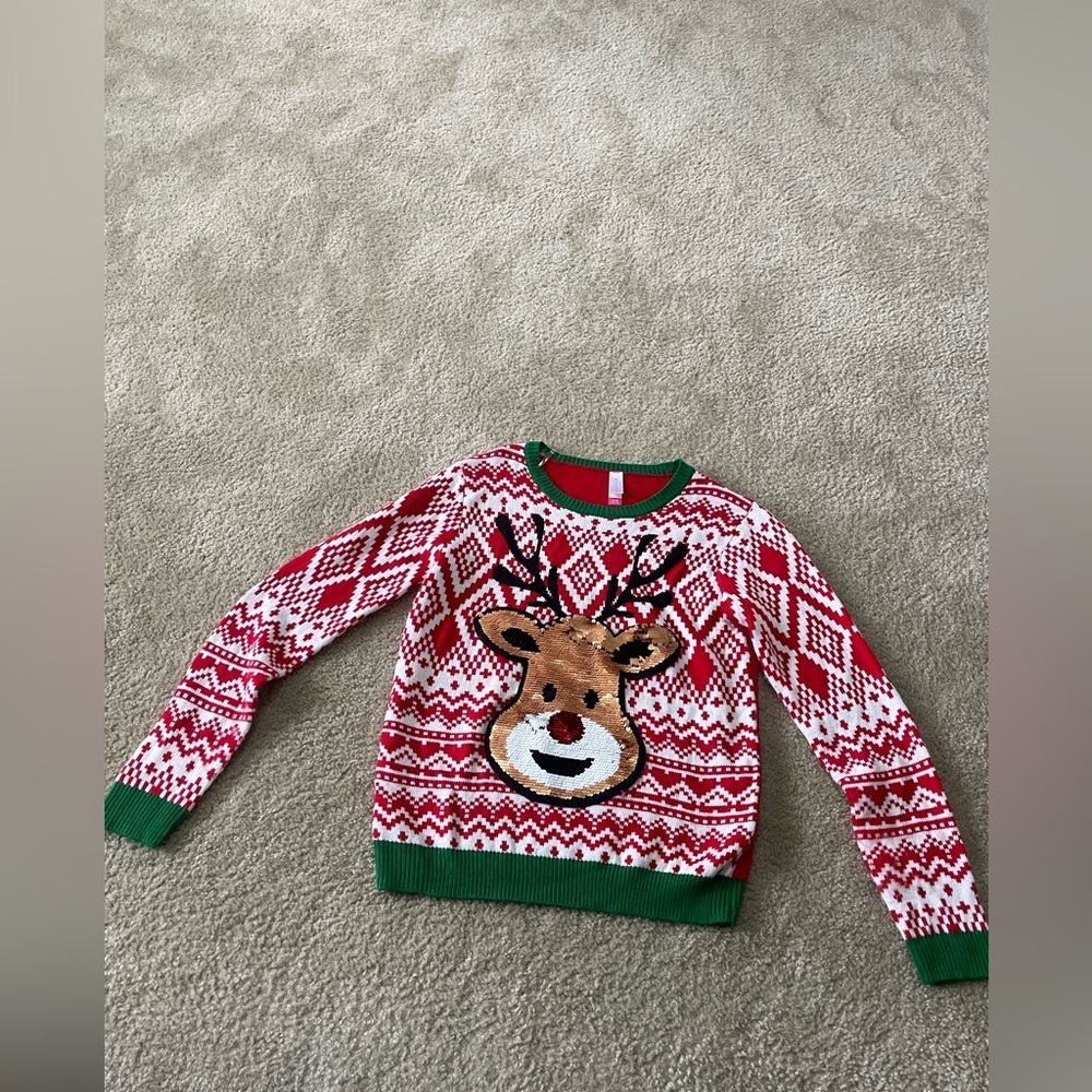 No Boundaries Reindeer Christmas sweater